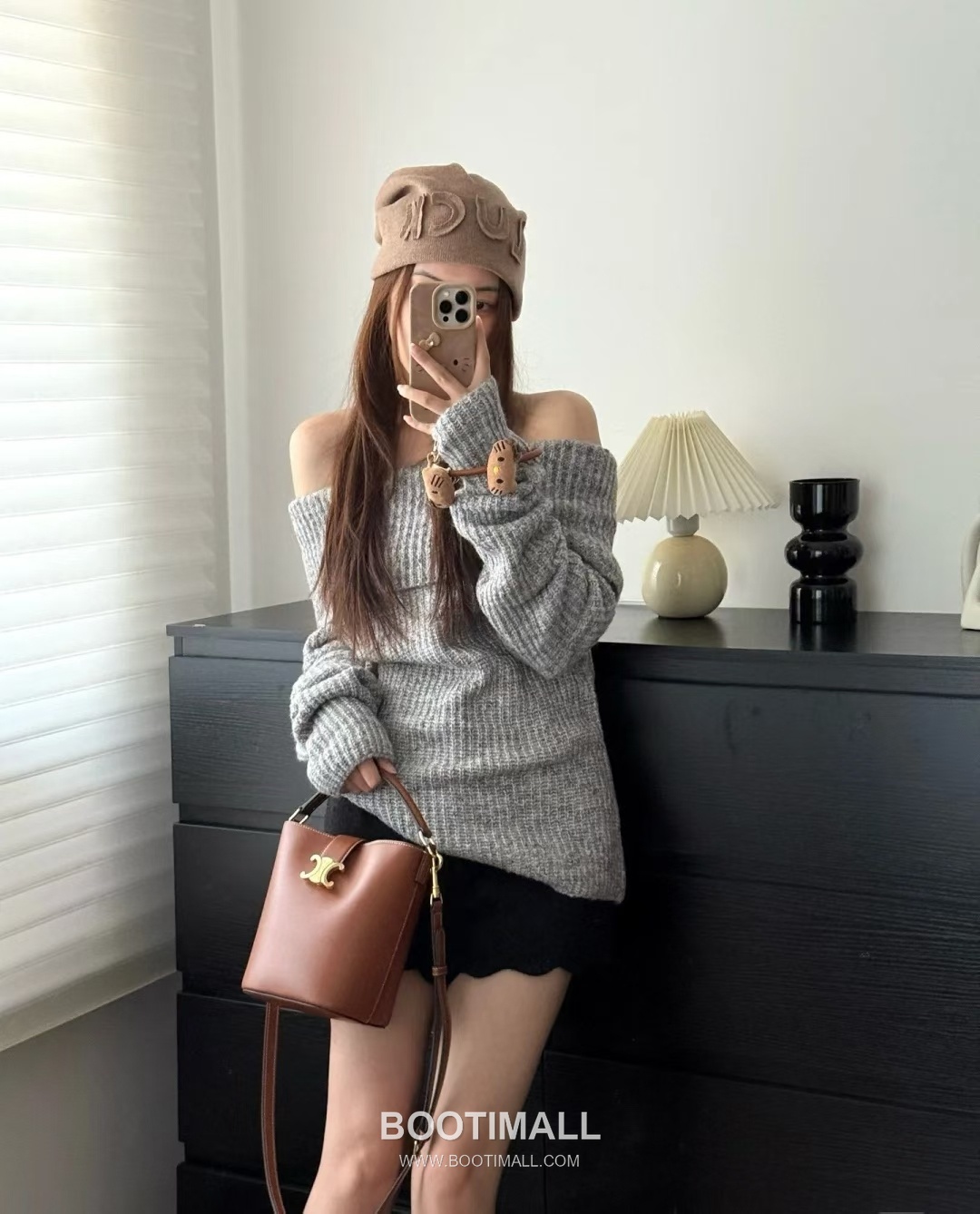 CELINE Bucket Calfskin Leather Shoulder Bag 119173 셀린느 버킷 카프스킨 숄더백 19cm 1