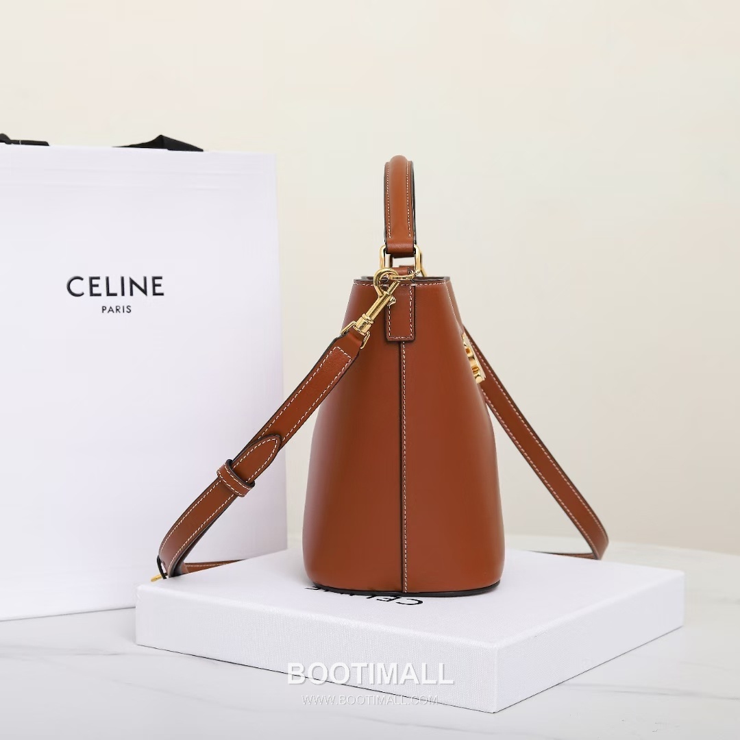 CELINE Bucket Calfskin Leather Shoulder Bag 119173 셀린느 버킷 카프스킨 숄더백 19cm 10