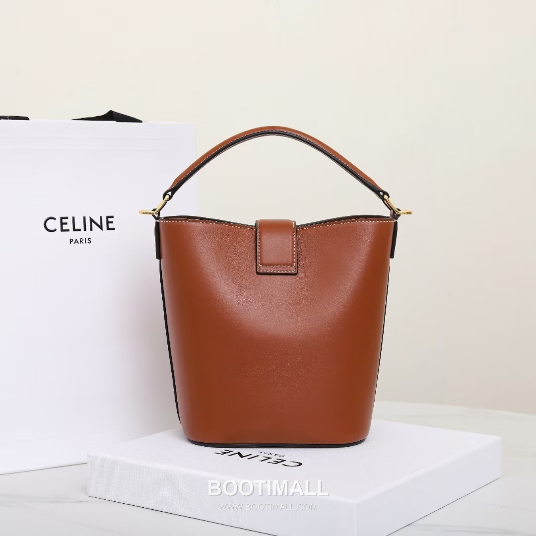CELINE Bucket Calfskin Leather Shoulder Bag 119173 셀린느 버킷 카프스킨 숄더백 19cm 11