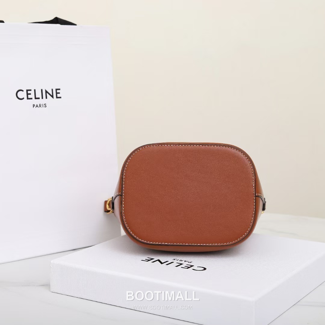 CELINE Bucket Calfskin Leather Shoulder Bag 119173 셀린느 버킷 카프스킨 숄더백 19cm 14