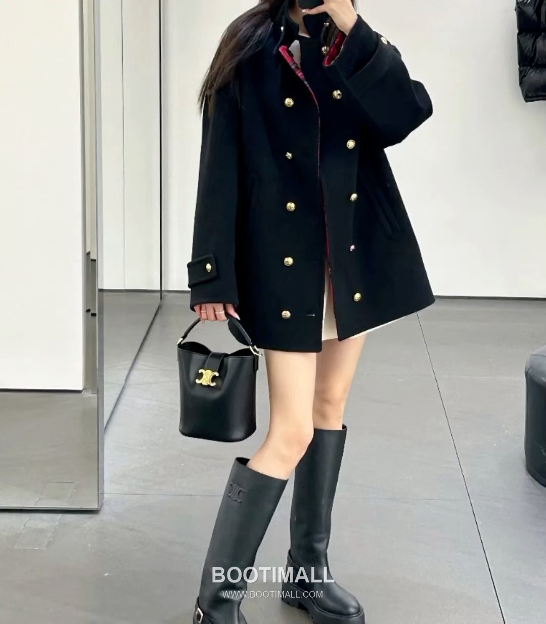 CELINE Bucket Calfskin Leather Shoulder Bag 119173 셀린느 버킷 카프스킨 숄더백 19cm 6