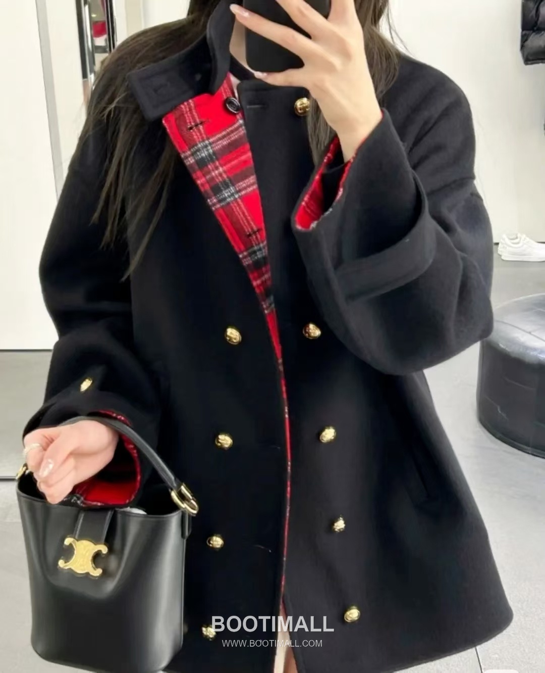 CELINE Bucket Calfskin Leather Shoulder Bag 119173 셀린느 버킷 카프스킨 숄더백 19cm 7