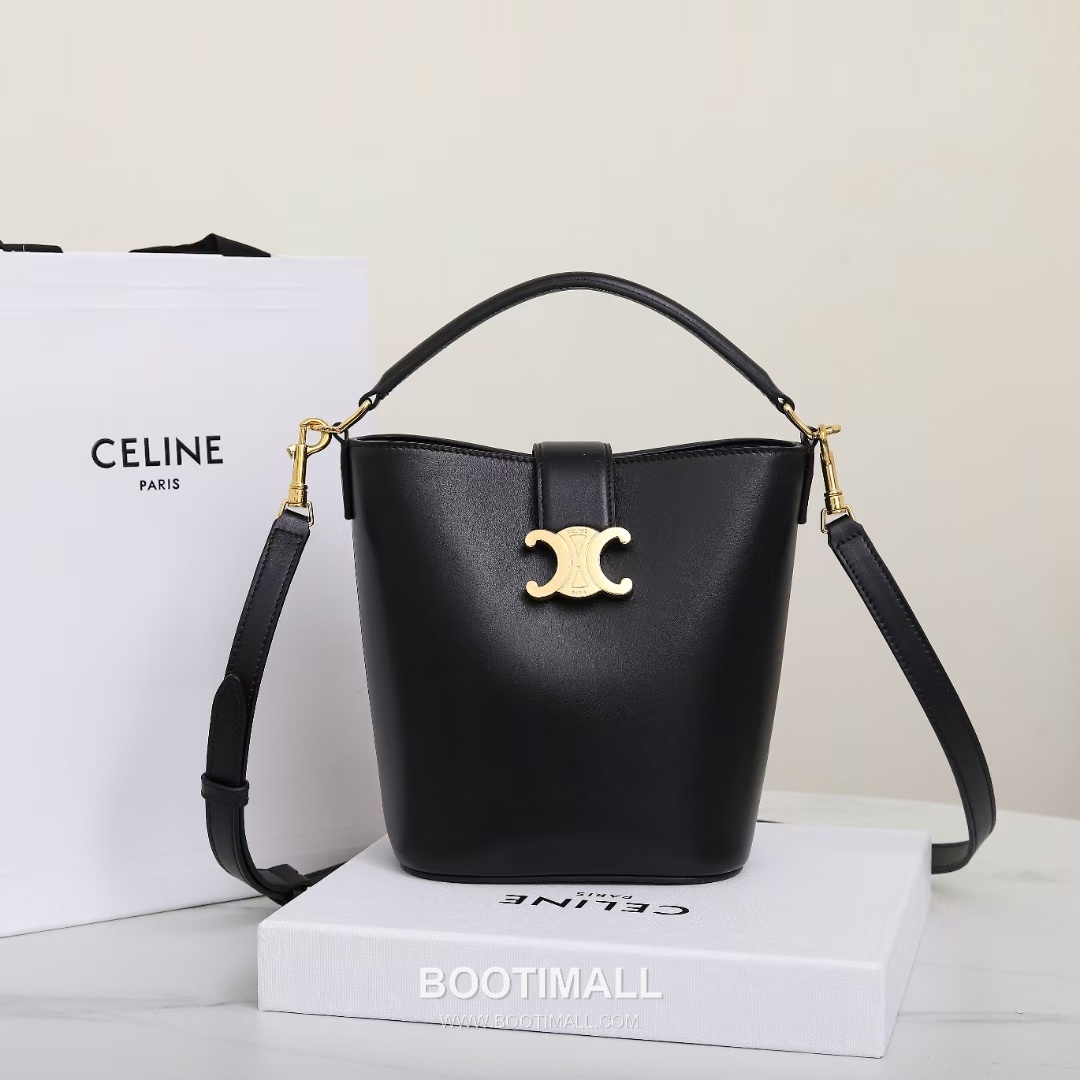 CELINE Bucket Calfskin Leather Shoulder Bag 119173 셀린느 버킷 카프스킨 숄더백 19cm 10