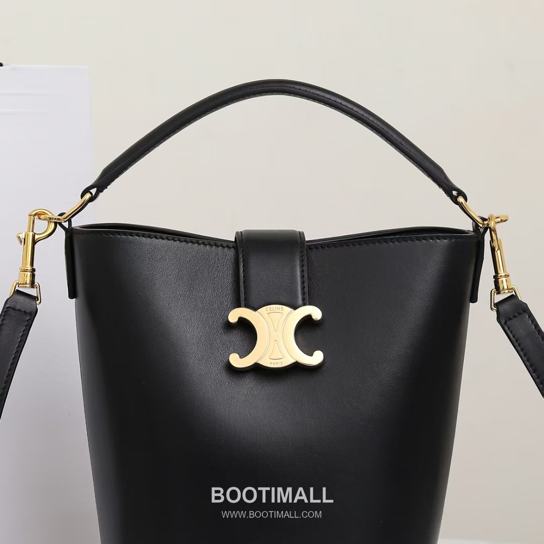 CELINE Bucket Calfskin Leather Shoulder Bag 119173 셀린느 버킷 카프스킨 숄더백 19cm 14