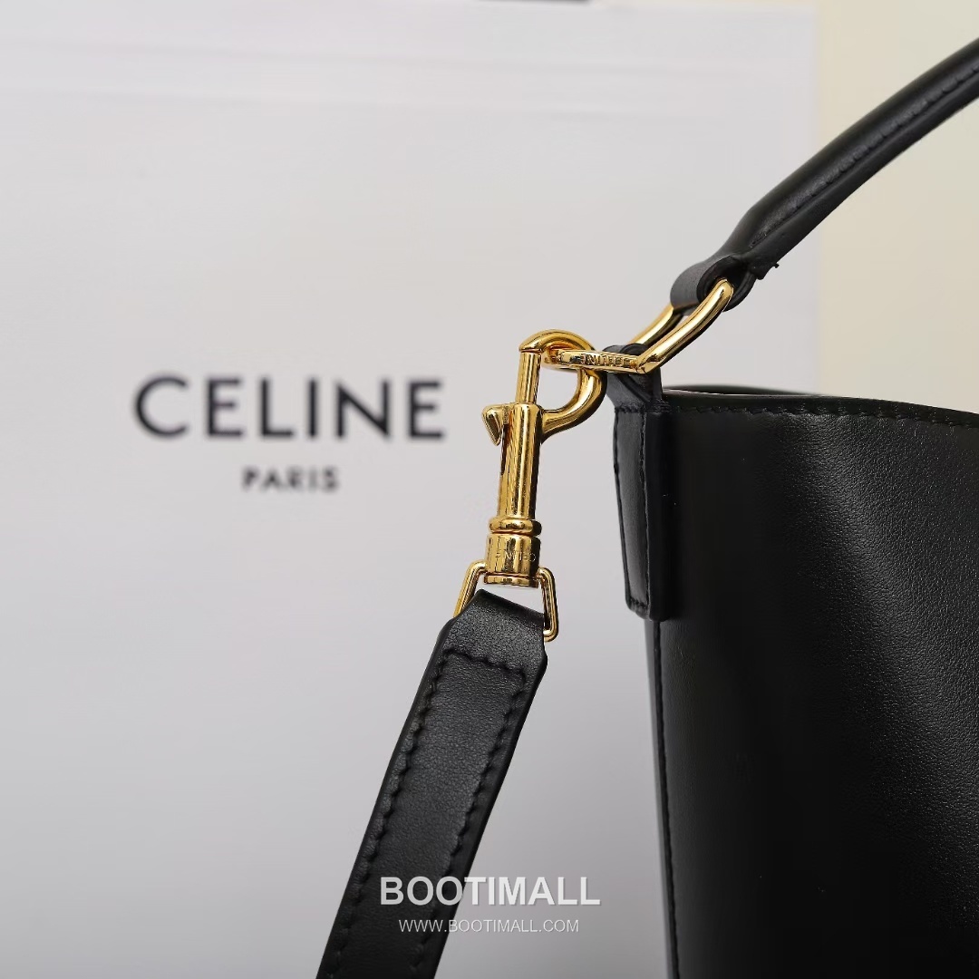 CELINE Bucket Calfskin Leather Shoulder Bag 119173 셀린느 버킷 카프스킨 숄더백 19cm 15