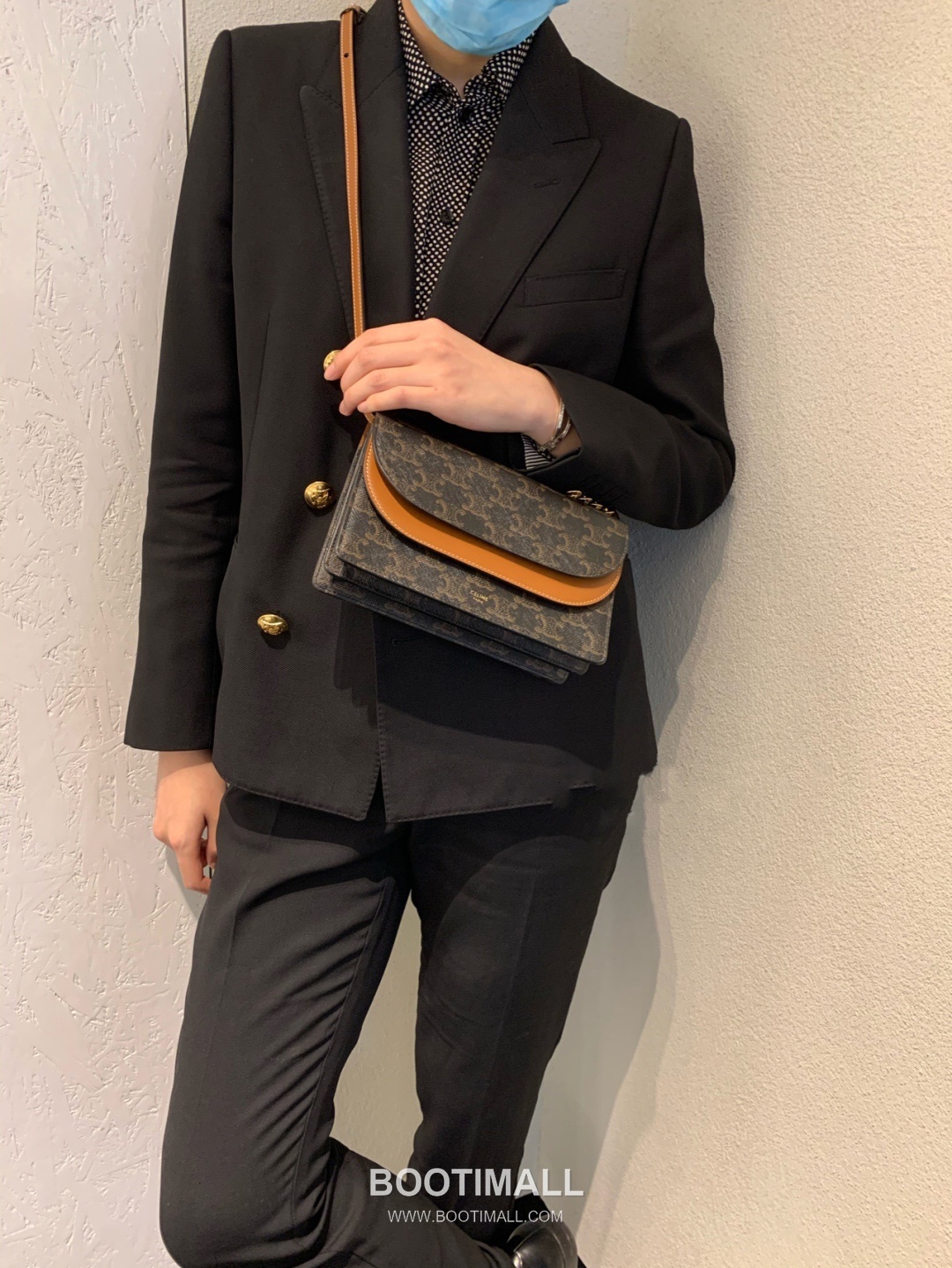 CELINE Wallet On Chain Calfskin Leather Crossbody Bag 10D852 셀린느 월렛 온 체인 카프스킨 크로스백 20cm 7