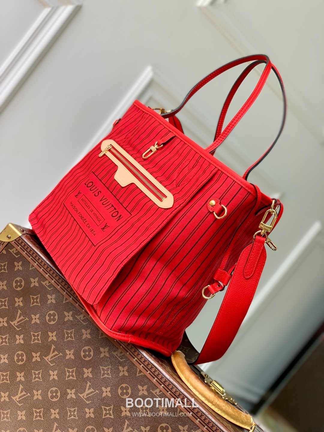 Louis Vuitton Neverfull Bandoulière Inside Out M12708 Monogram Canvas Shoulder Bag 루이비통 네버풀 반둘리에 인사이드 아웃 모노그램 캔버스 숄더백 31cm 11