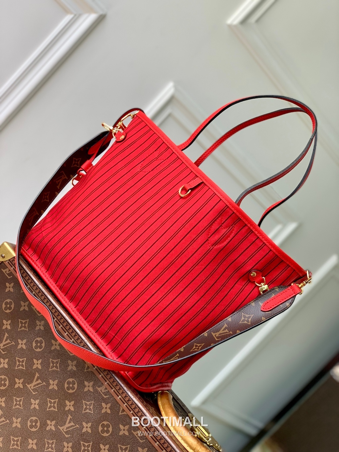 Louis Vuitton Neverfull Bandoulière Inside Out M12708 Monogram Canvas Shoulder Bag 루이비통 네버풀 반둘리에 인사이드 아웃 모노그램 캔버스 숄더백 31cm 12