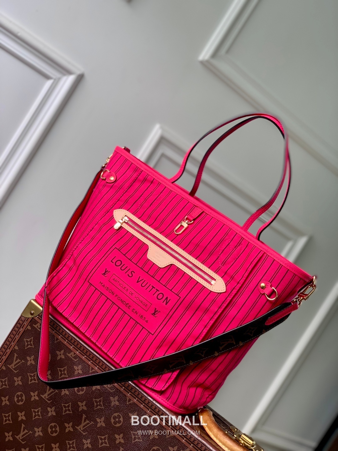 Louis Vuitton Neverfull Bandoulière Inside Out M12707 Monogram Canvas Shoulder Bag 루이비통 네버풀 반둘리에 인사이드 아웃 모노그램 캔버스 숄더백 31cm 10