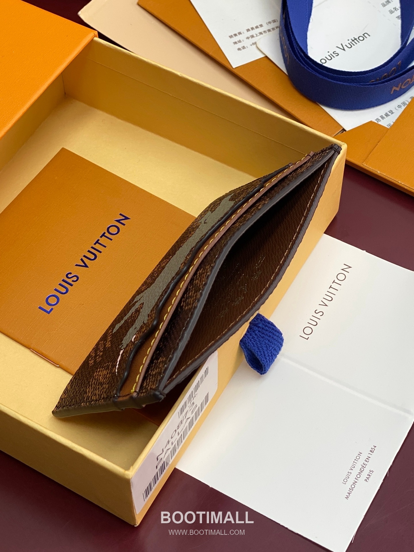Louis Vuitton Double Card Holder N40873 Damier Heritage Canvas Card Holder 루이비통 더블 카드 홀더 다미에 헤리티지 캔버스 카드지갑 11cm 4
