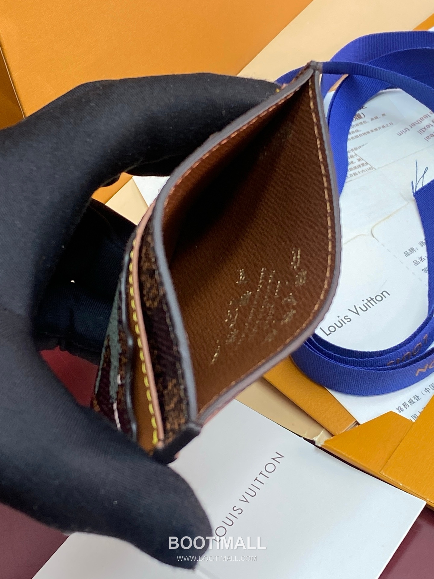 Louis Vuitton Double Card Holder N40873 Damier Heritage Canvas Card Holder 루이비통 더블 카드 홀더 다미에 헤리티지 캔버스 카드지갑 11cm 5