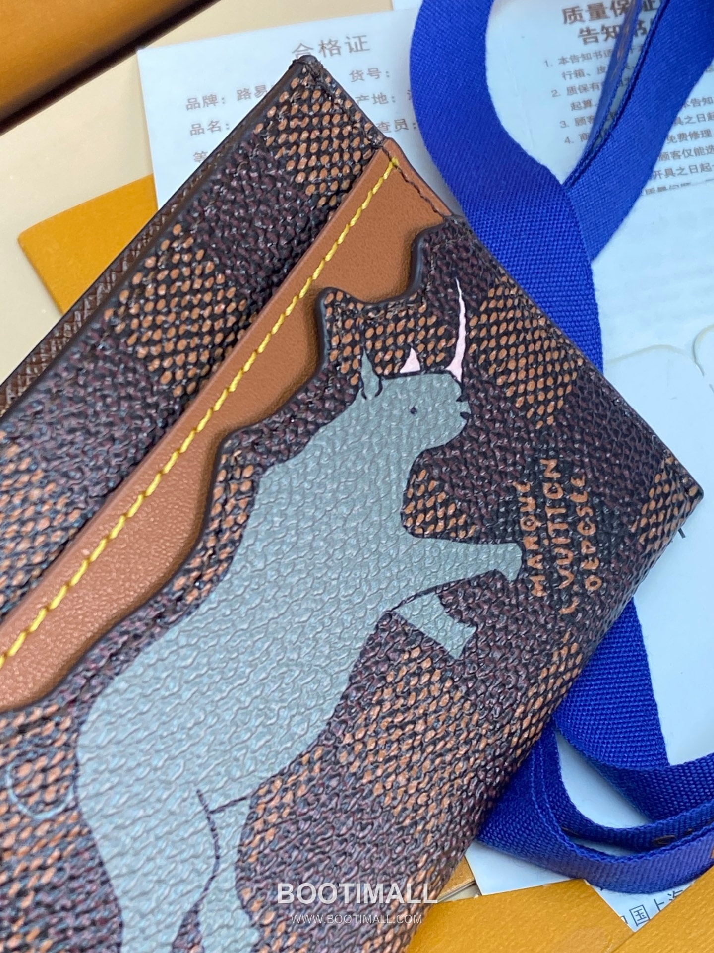 Louis Vuitton Double Card Holder N40873 Damier Heritage Canvas Card Holder 루이비통 더블 카드 홀더 다미에 헤리티지 캔버스 카드지갑 11cm 8