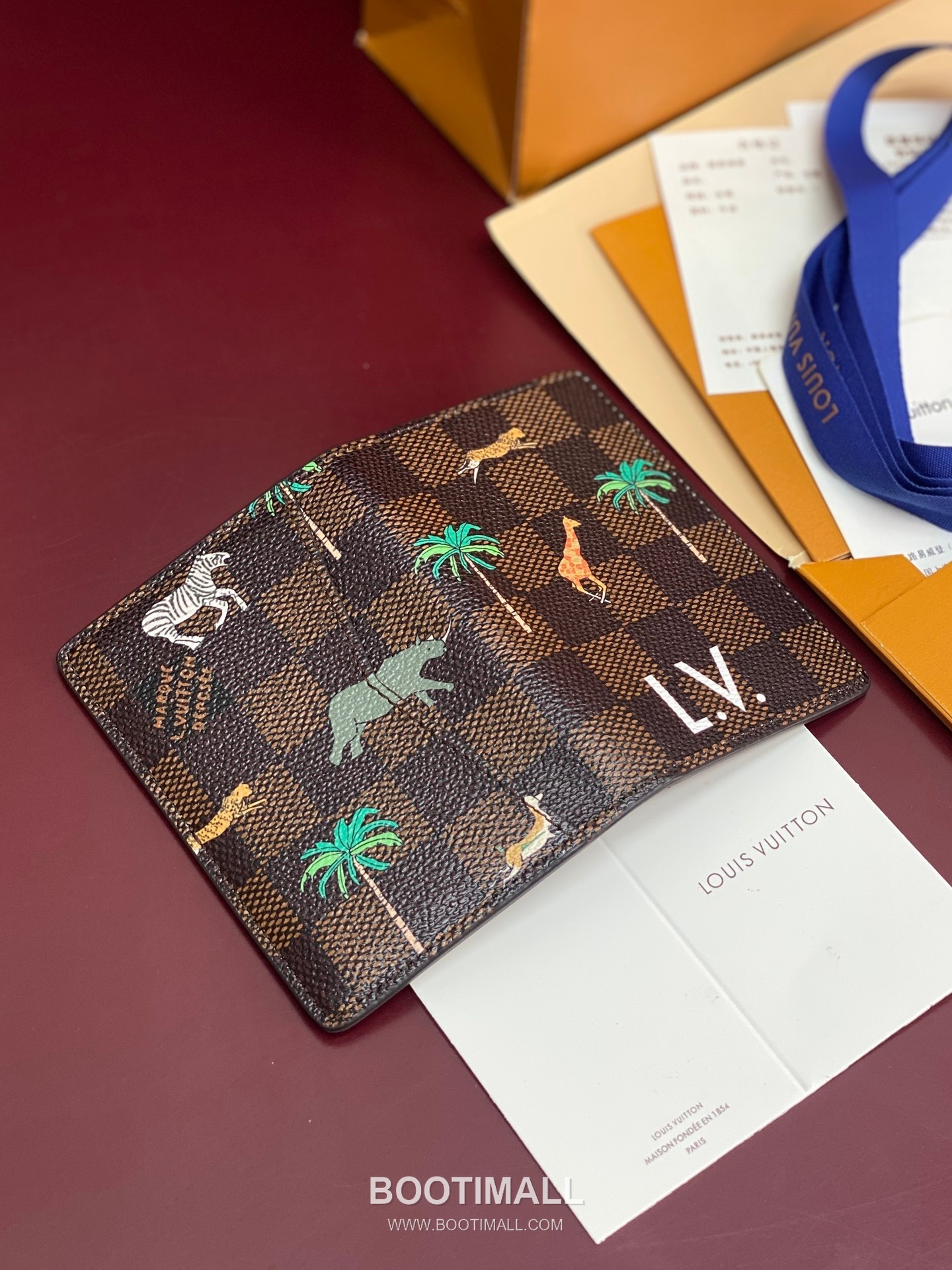 Louis Vuitton Pocket Organizer N40869 Damier Heritage Canvas Wallet 루이비통 포켓 오거나이저 다미에 헤리티지 캔버스 반지갑 11.1cm 4