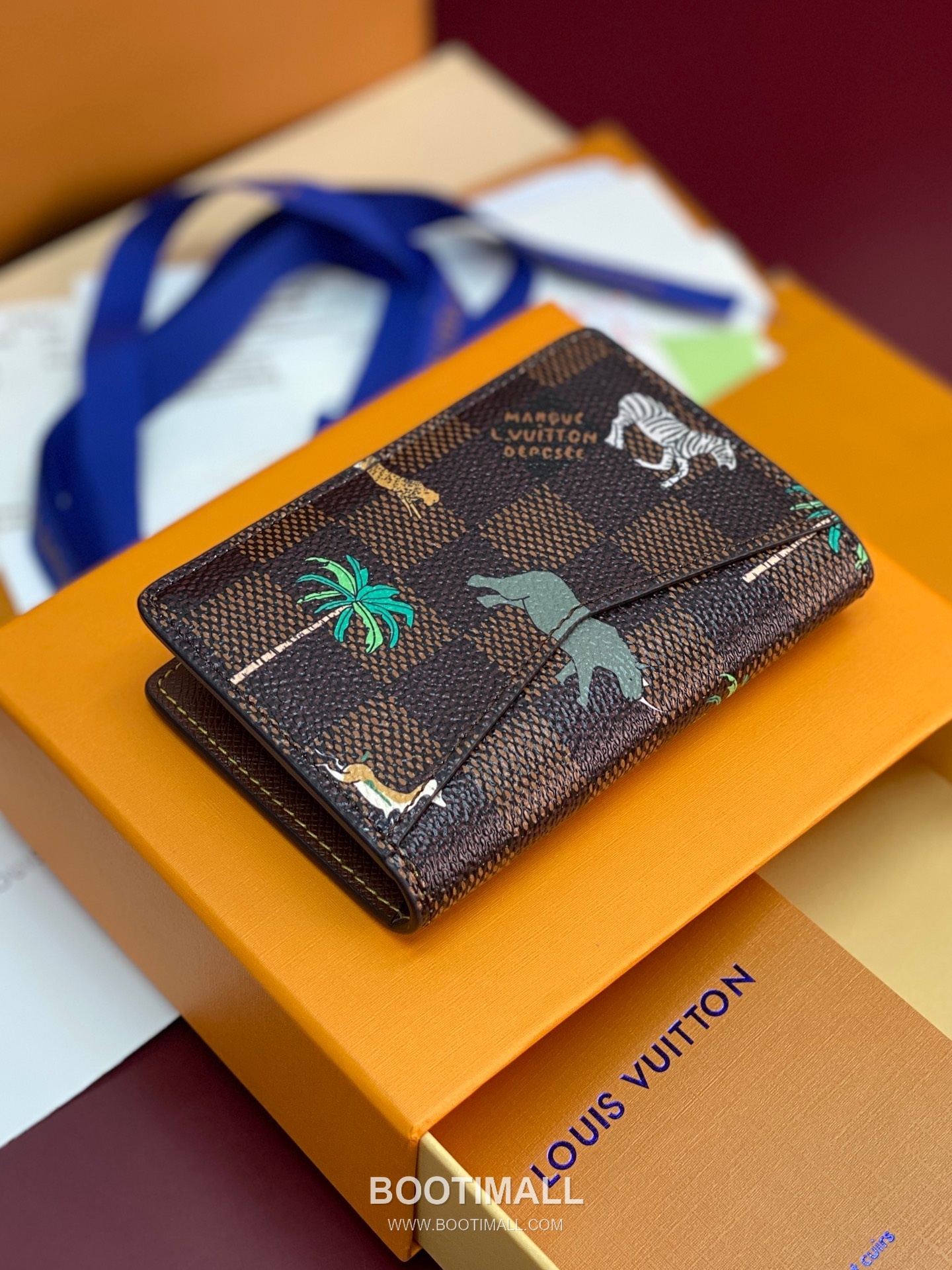 Louis Vuitton Pocket Organizer N40869 Damier Heritage Canvas Wallet 루이비통 포켓 오거나이저 다미에 헤리티지 캔버스 반지갑 11.1cm 10