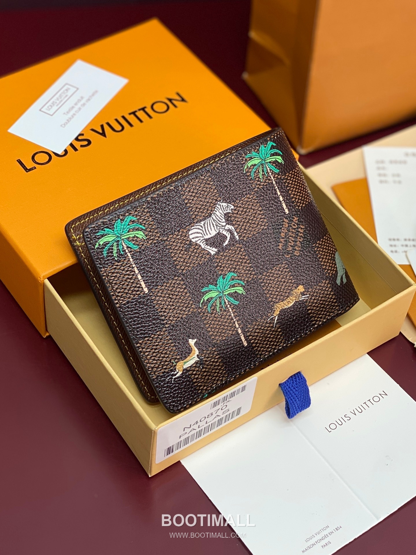 Louis Vuitton Multiple Wallet N40870 Damier Heritage Canvas Leather Wallet 루이비통 멀티플 월릿 다미에 헤리티지 캔버스 레더 반지갑 11.5cm 2