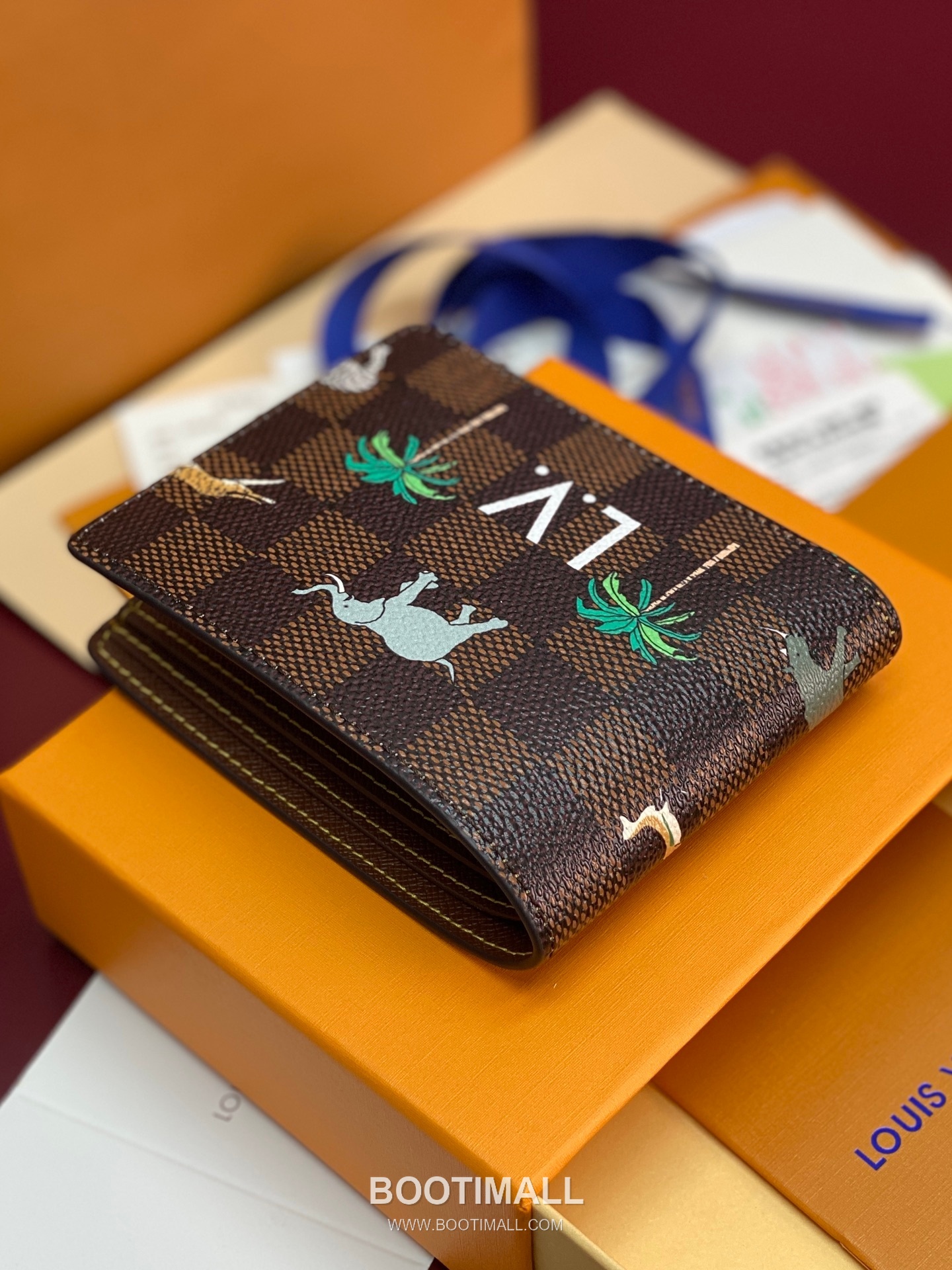 Louis Vuitton Multiple Wallet N40870 Damier Heritage Canvas Leather Wallet 루이비통 멀티플 월릿 다미에 헤리티지 캔버스 레더 반지갑 11.5cm 11