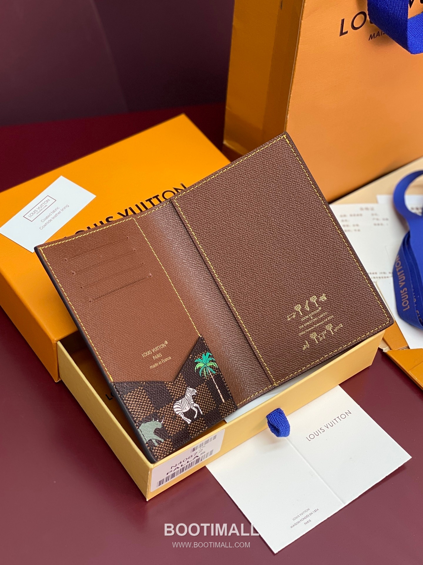 Louis Vuitton Passport Cover N40872 Damier Heritage Canvas Passport Holder 루이비통 패스포트 커버 다미에 헤리티지 캔버스 여권지갑 14cm 3