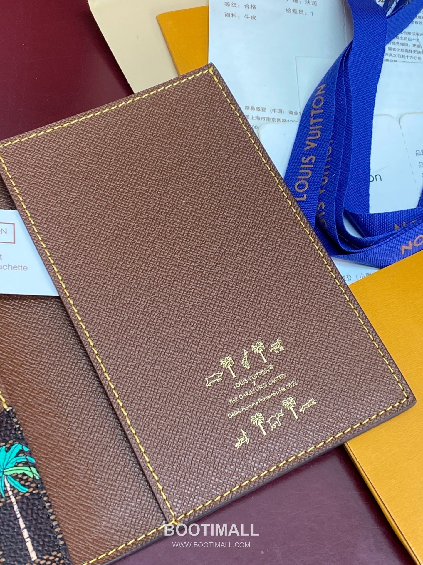 Louis Vuitton Passport Cover N40872 Damier Heritage Canvas Passport Holder 루이비통 패스포트 커버 다미에 헤리티지 캔버스 여권지갑 14cm 5