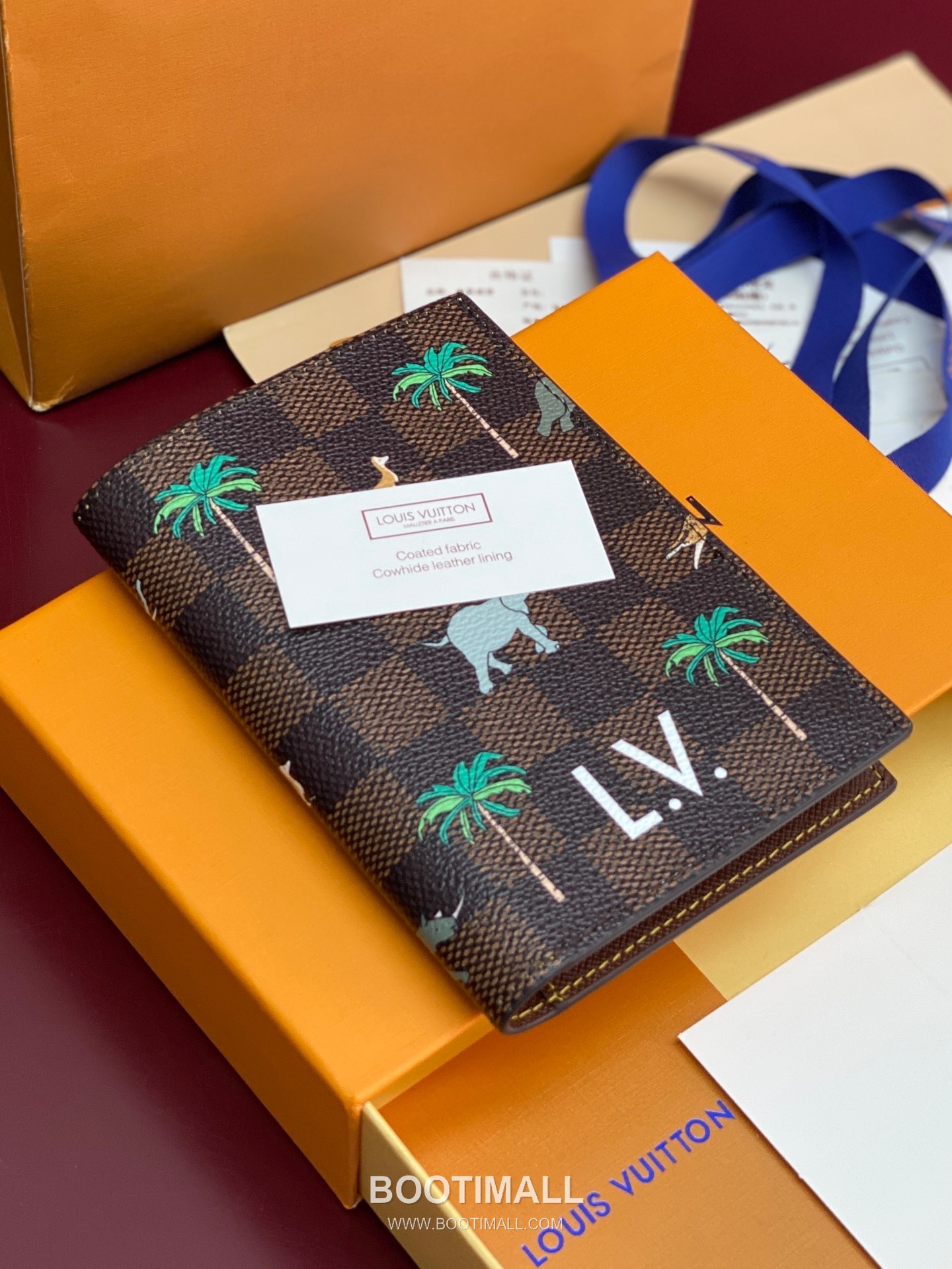 Louis Vuitton Passport Cover N40872 Damier Heritage Canvas Passport Holder 루이비통 패스포트 커버 다미에 헤리티지 캔버스 여권지갑 14cm 10