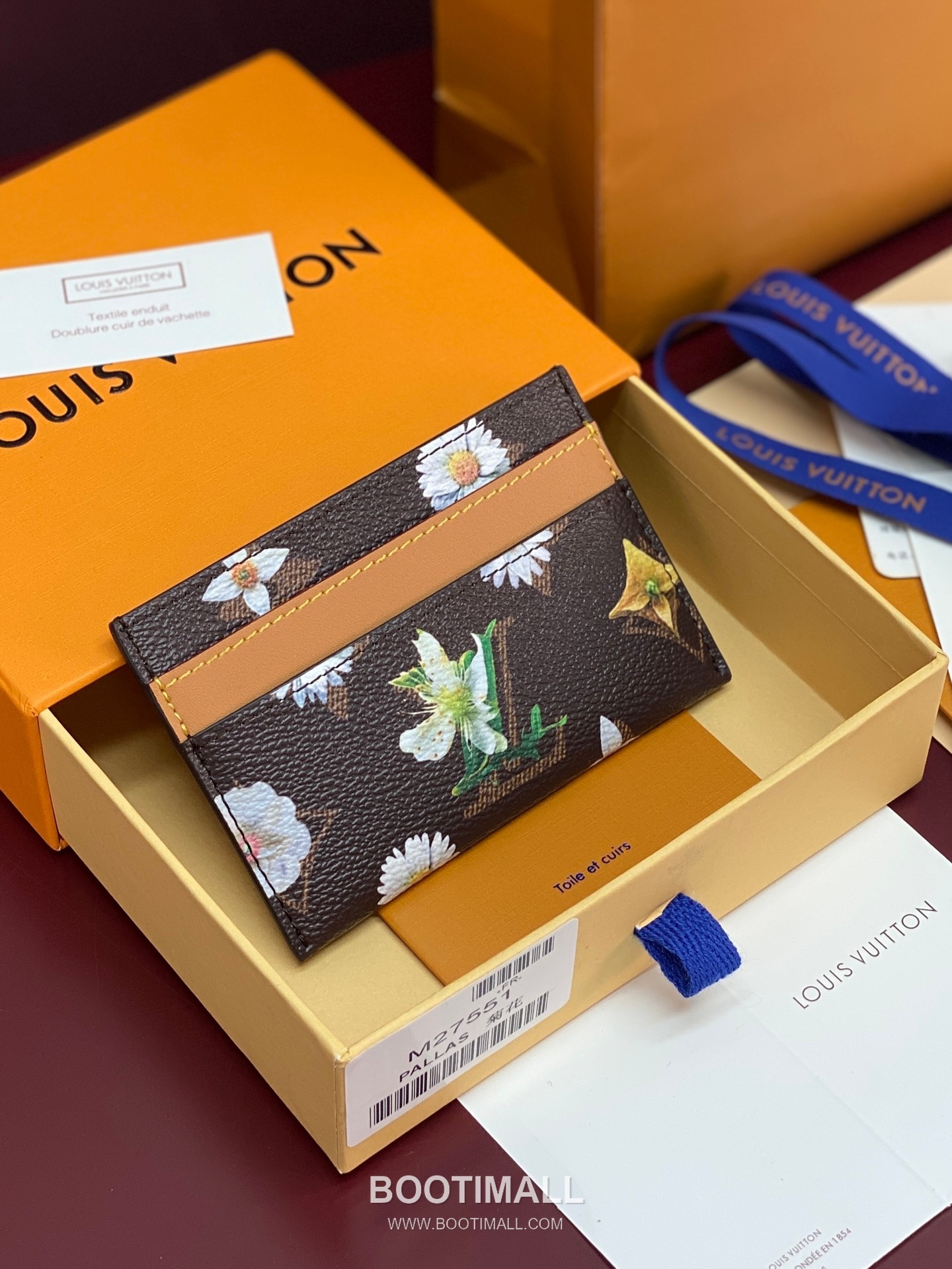 Louis Vuitton Double Card Holder M27551 Monogram Floral Coated Canvas Card Holder 루이비통 더블 카드 홀더 모노그램 플로럴 코팅 캔버스 카드지갑 11cm 1