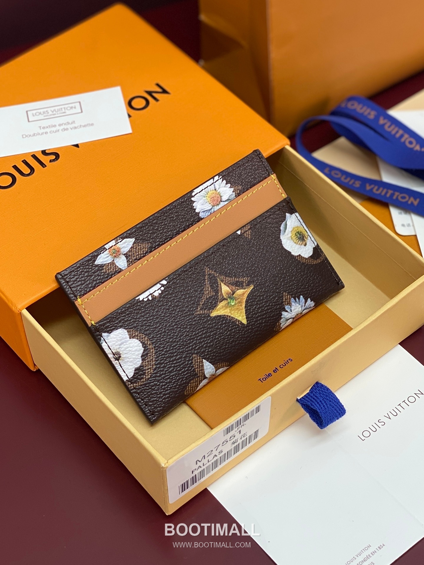 Louis Vuitton Double Card Holder M27551 Monogram Floral Coated Canvas Card Holder 루이비통 더블 카드 홀더 모노그램 플로럴 코팅 캔버스 카드지갑 11cm 2