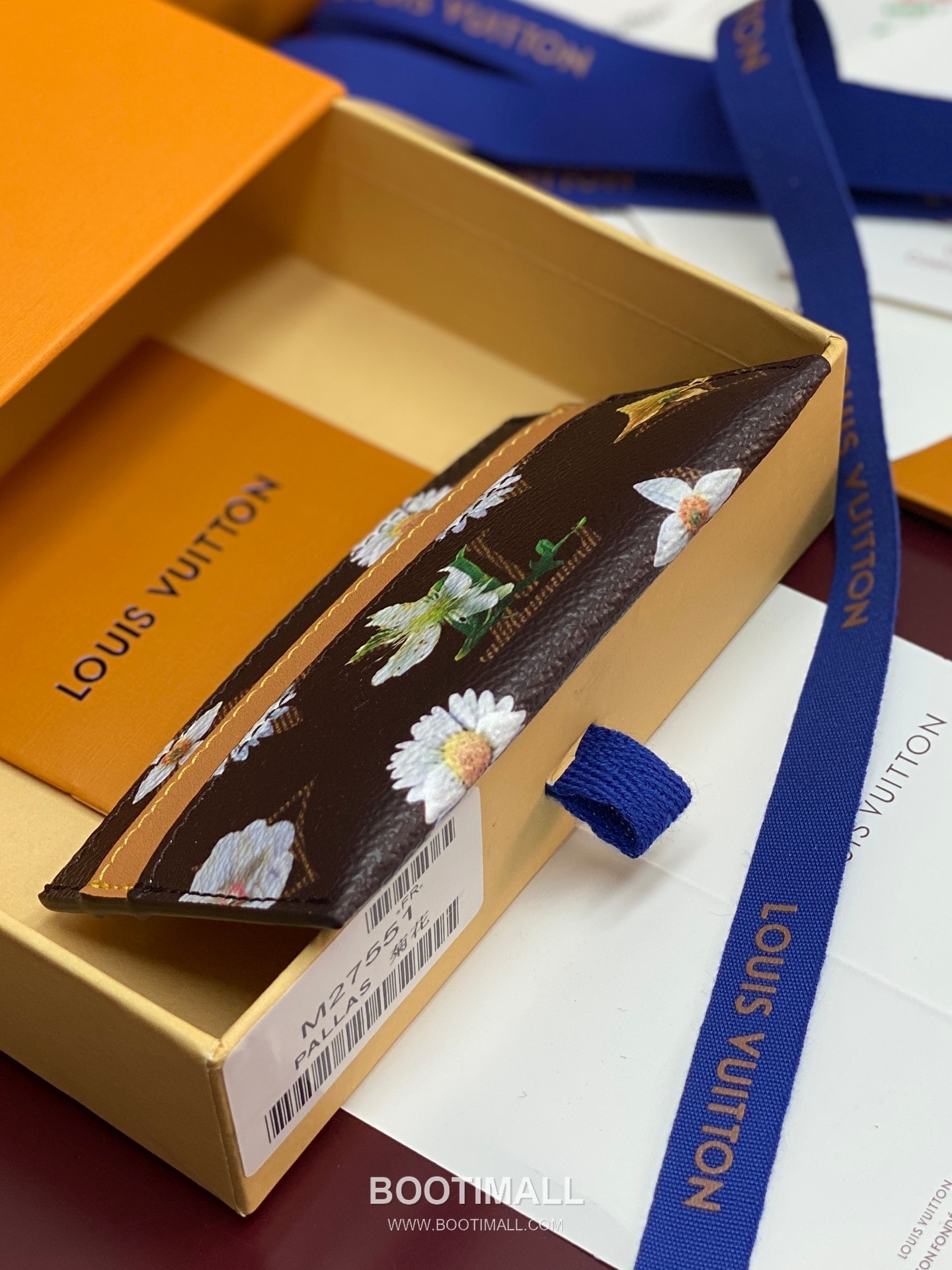 Louis Vuitton Double Card Holder M27551 Monogram Floral Coated Canvas Card Holder 루이비통 더블 카드 홀더 모노그램 플로럴 코팅 캔버스 카드지갑 11cm 5