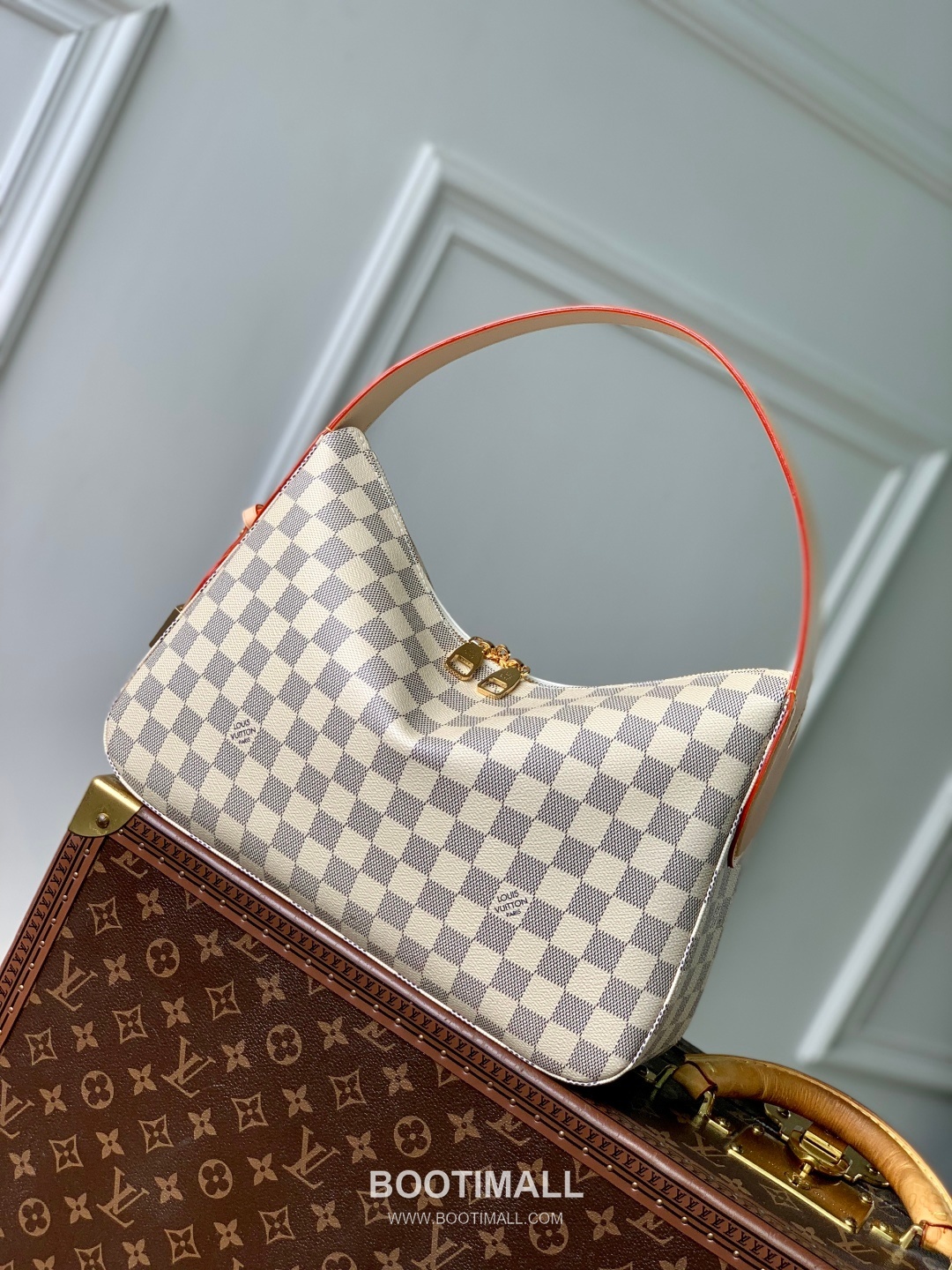 Louis Vuitton Slouchy PM N00116 Damier Azur Coated Canvas Shoulder Bag 루이비통 슬라우치 PM 다미에 아주르 코팅 캔버스 숄더백 33cm 1