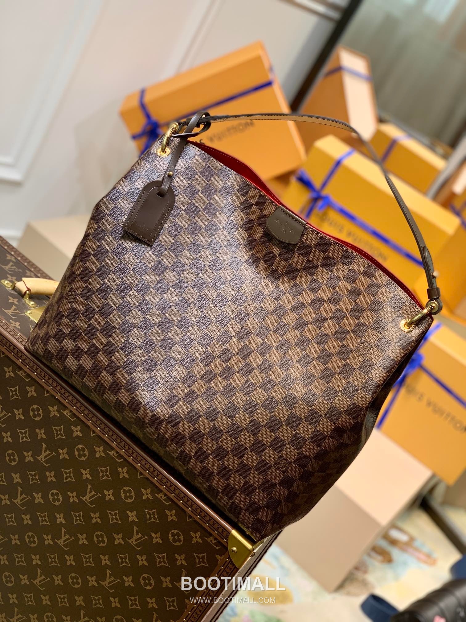 Louis Vuitton Neverfull GM N44045 Damier Ebene Coated Canvas Shoulder Bag 루이비통 네버풀 GM 다미에 에벤 코팅 캔버스 숄더백 41cm 1
