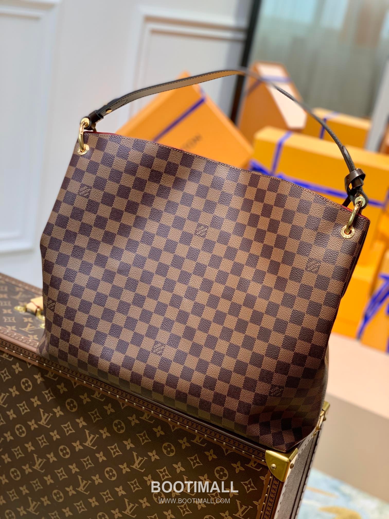 Louis Vuitton Neverfull GM N44045 Damier Ebene Coated Canvas Shoulder Bag 루이비통 네버풀 GM 다미에 에벤 코팅 캔버스 숄더백 41cm 2