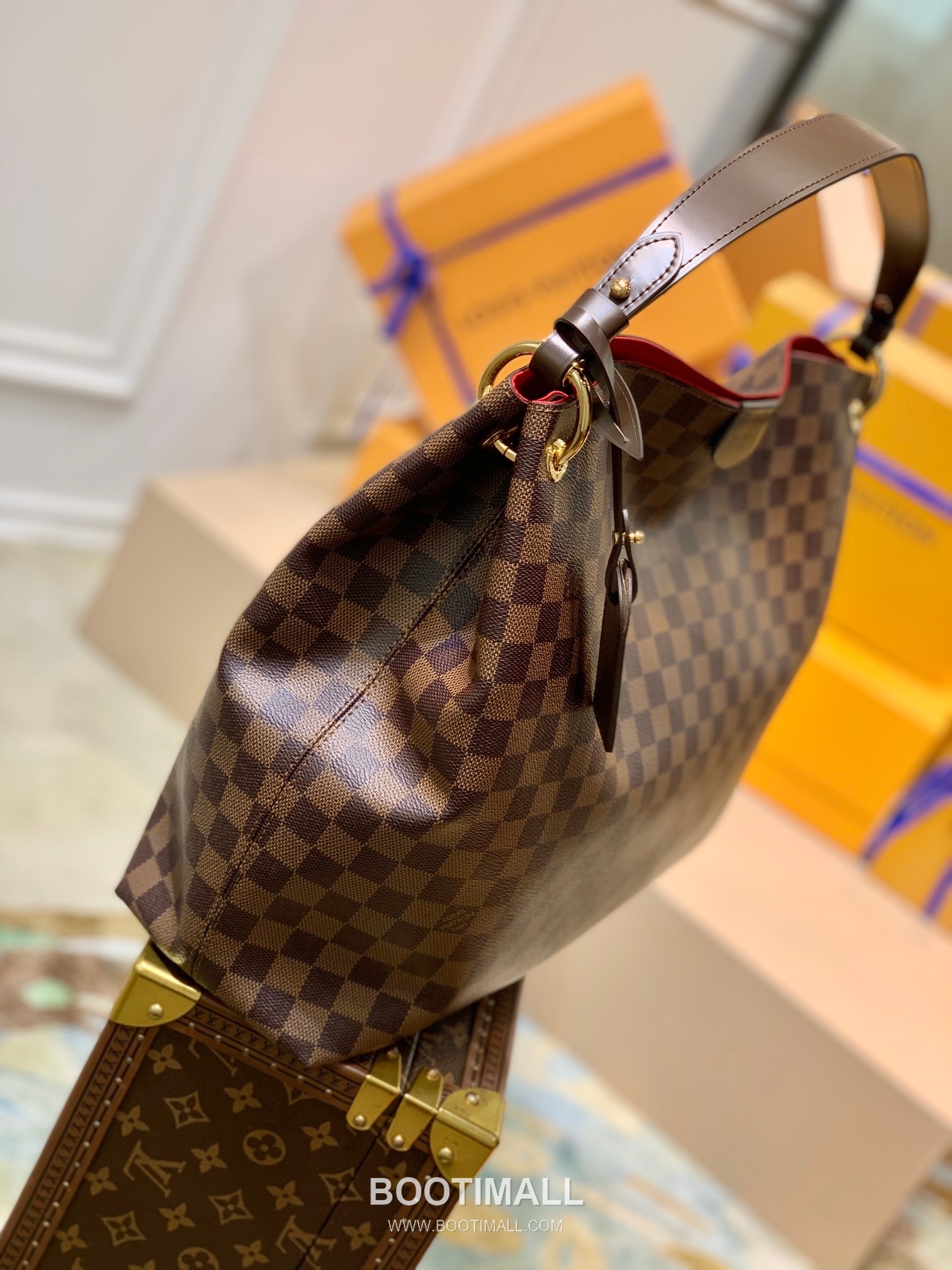 Louis Vuitton Neverfull GM N44045 Damier Ebene Coated Canvas Shoulder Bag 루이비통 네버풀 GM 다미에 에벤 코팅 캔버스 숄더백 41cm 3