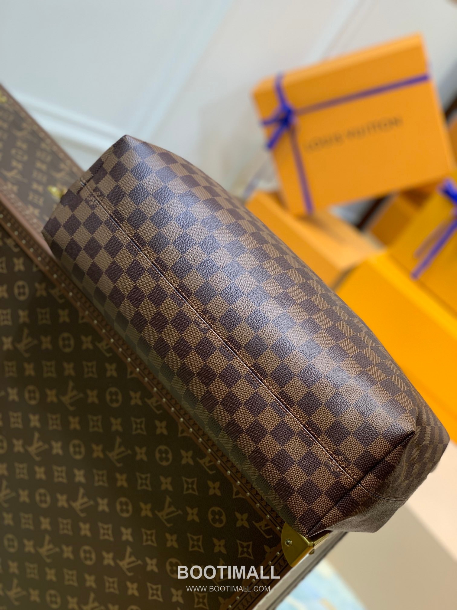 Louis Vuitton Neverfull GM N44045 Damier Ebene Coated Canvas Shoulder Bag 루이비통 네버풀 GM 다미에 에벤 코팅 캔버스 숄더백 41cm 4