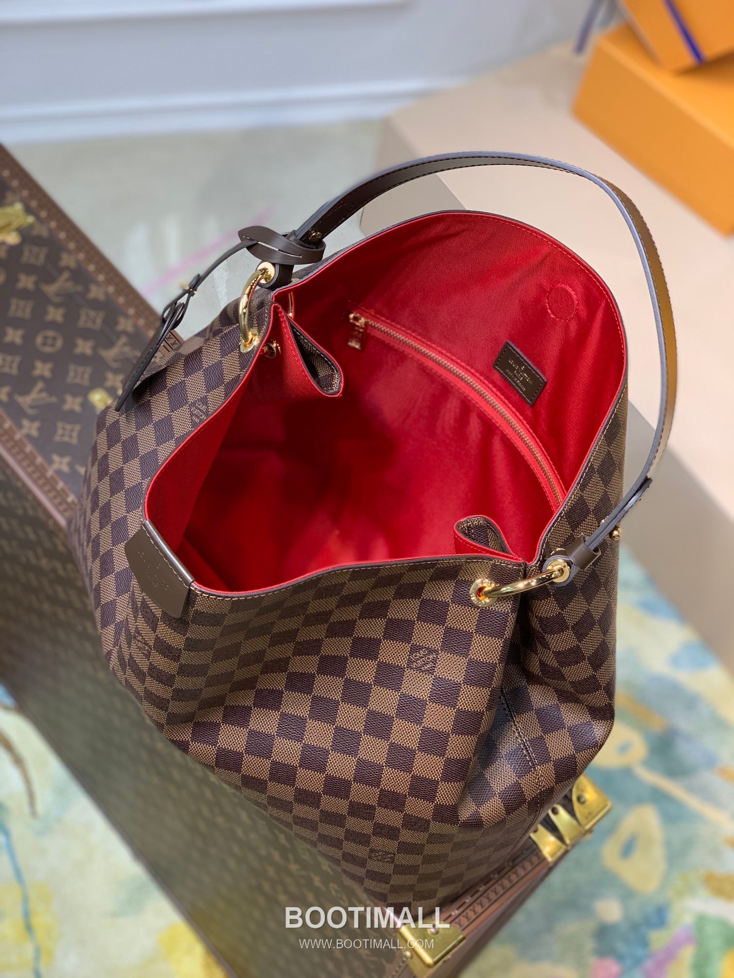 Louis Vuitton Neverfull GM N44045 Damier Ebene Coated Canvas Shoulder Bag 루이비통 네버풀 GM 다미에 에벤 코팅 캔버스 숄더백 41cm 8