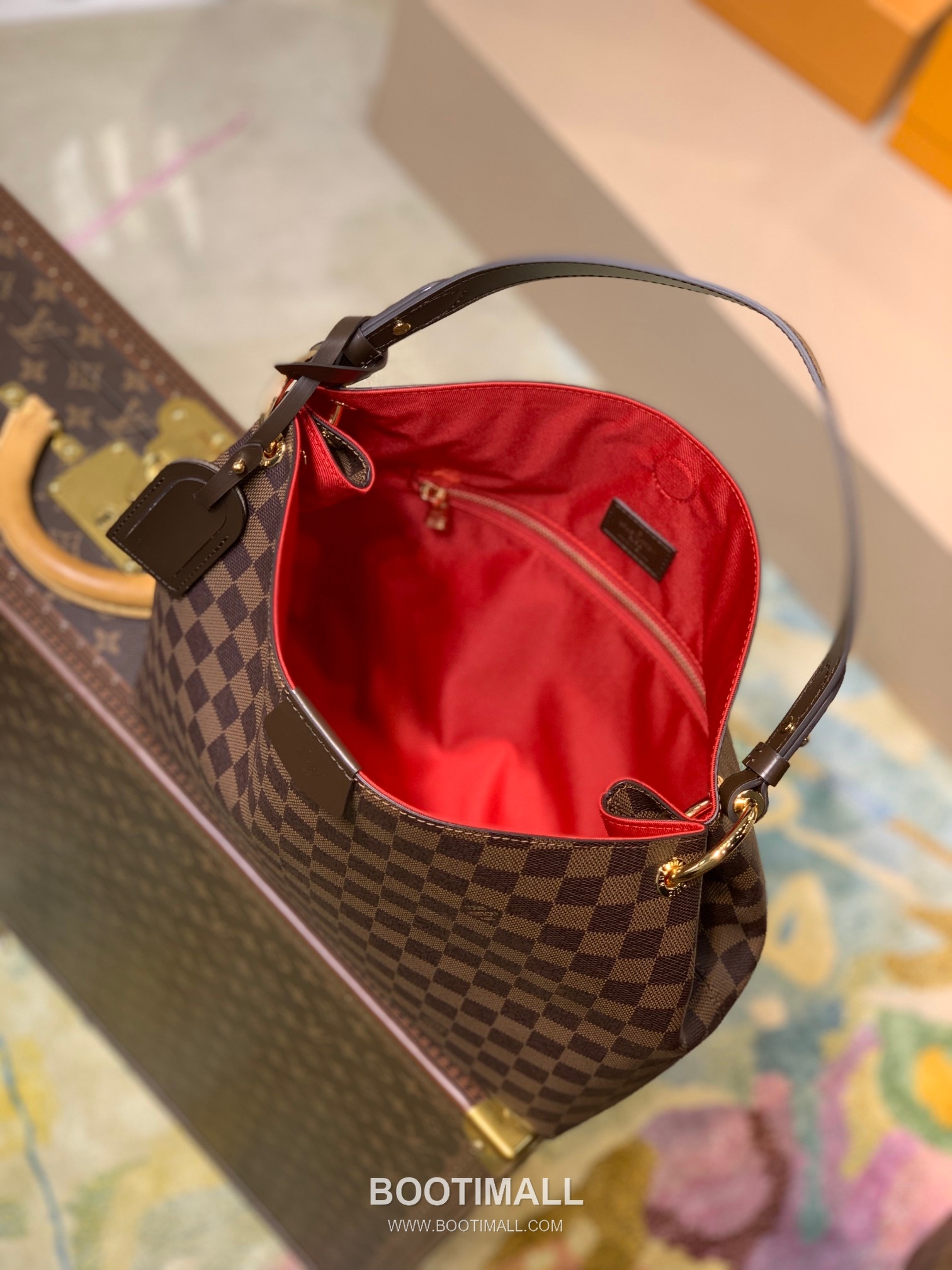 Louis Vuitton Graceful PM N44044 Damier Ebene Coated Canvas Shoulder Bag 루이비통 그레이스풀 PM 다미에 에벤 코팅 캔버스 숄더백 35cm 8