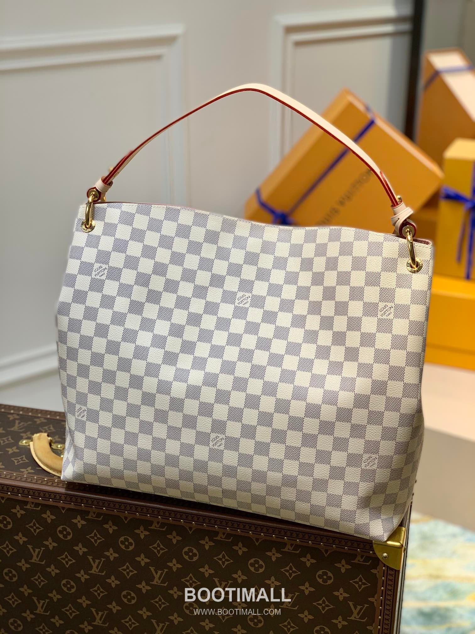 Louis Vuitton Neverfull GM N42233 Damier Azur Coated Canvas Shoulder Bag 루이비통 네버풀 GM 다미에 아주르 코팅 캔버스 숄더백 41cm 2