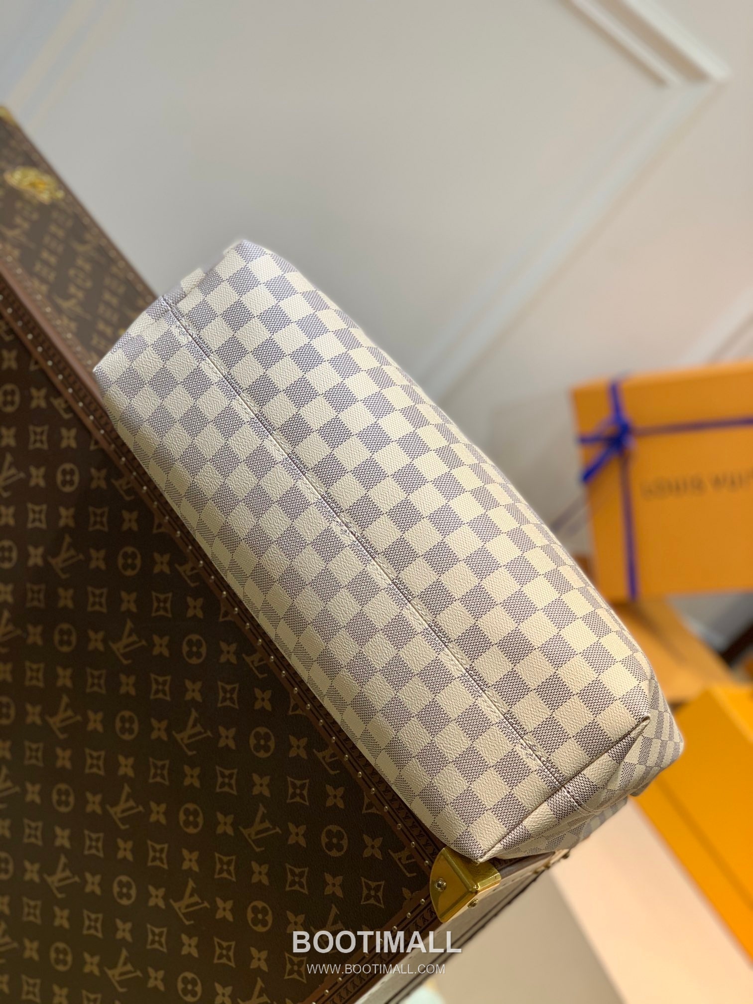 Louis Vuitton Neverfull GM N42233 Damier Azur Coated Canvas Shoulder Bag 루이비통 네버풀 GM 다미에 아주르 코팅 캔버스 숄더백 41cm 4