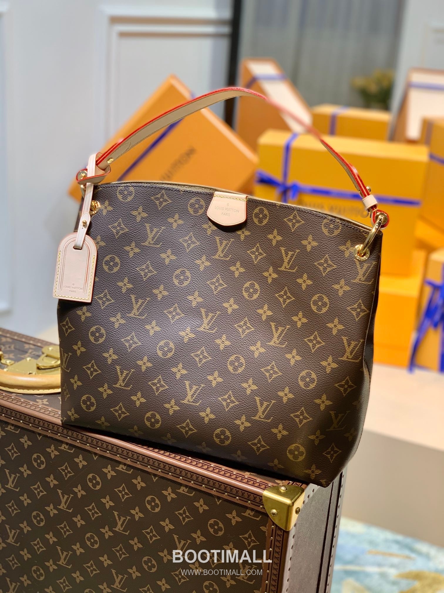 Louis Vuitton Graceful PM M43701 Monogram Canvas Shoulder Bag 루이비통 그레이스풀 PM 모노그램 캔버스 숄더백 35cm 1