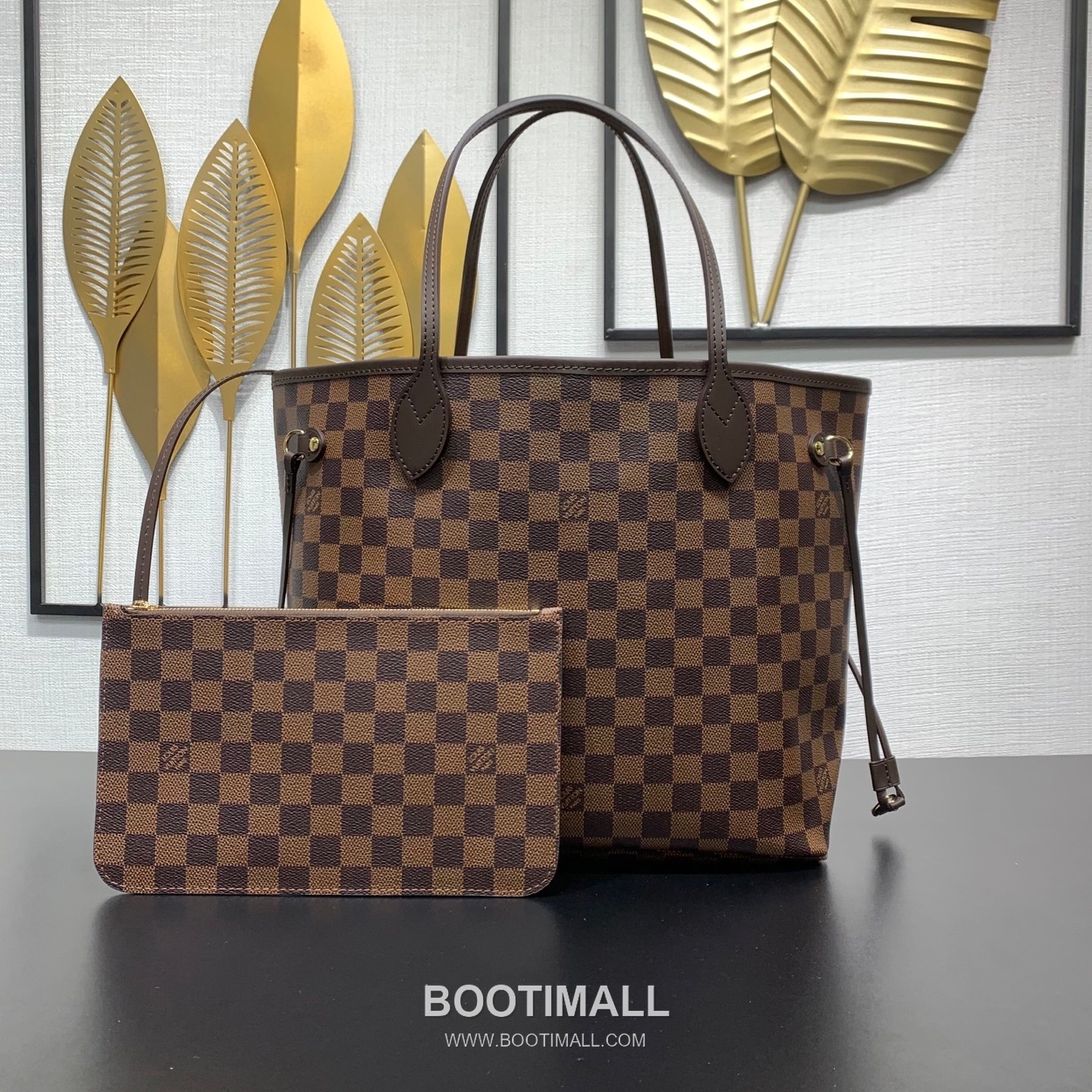 Louis Vuitton Neverfull MM N40599 Damier Ebene Coated Canvas Shoulder Bag 루이비통 네버풀 MM 다미에 에벤 코팅 캔버스 숄더백 31cm 1