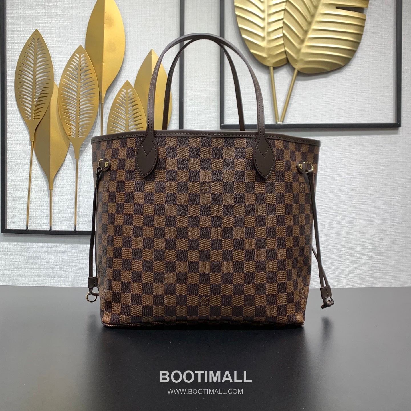 Louis Vuitton Neverfull MM N40599 Damier Ebene Coated Canvas Shoulder Bag 루이비통 네버풀 MM 다미에 에벤 코팅 캔버스 숄더백 31cm 2