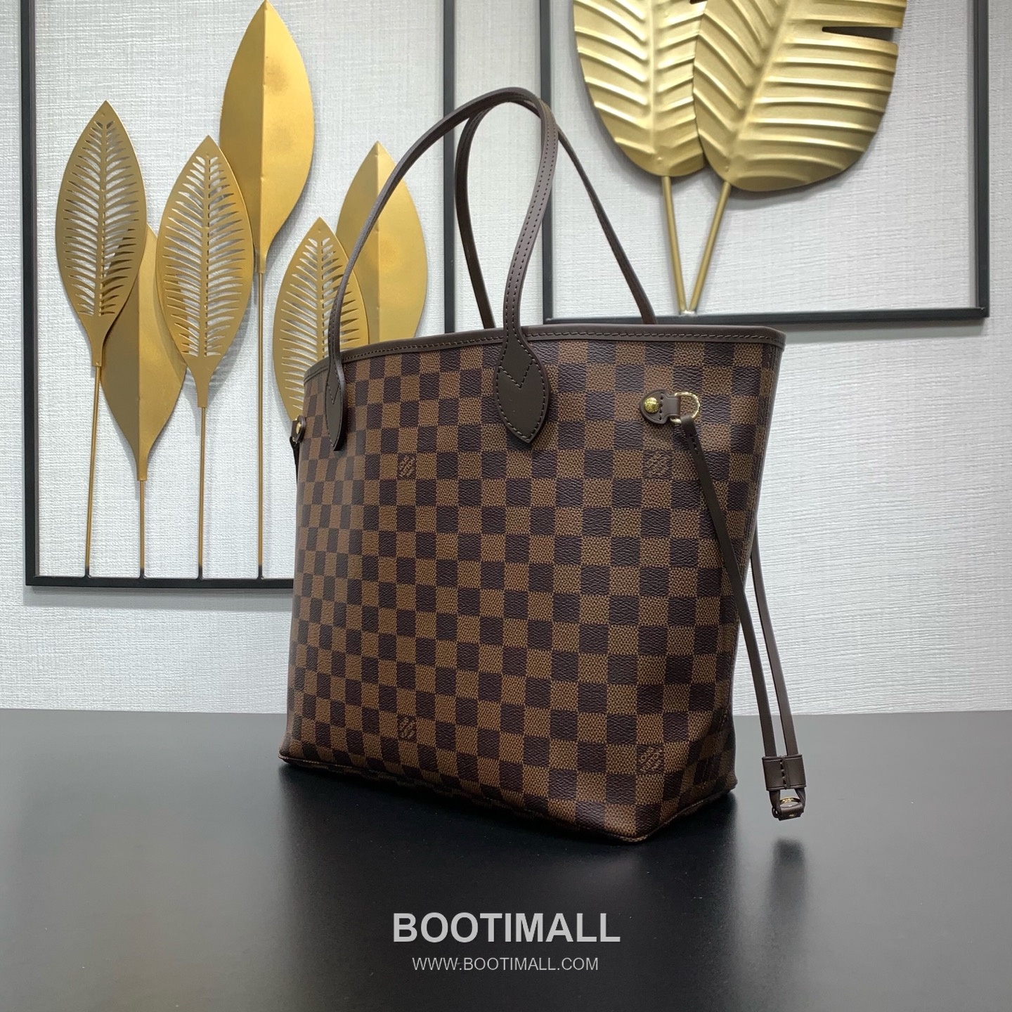 Louis Vuitton Neverfull MM N40599 Damier Ebene Coated Canvas Shoulder Bag 루이비통 네버풀 MM 다미에 에벤 코팅 캔버스 숄더백 31cm 3