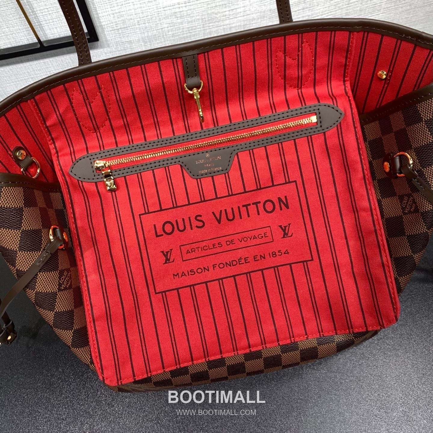Louis Vuitton Neverfull MM N40599 Damier Ebene Coated Canvas Shoulder Bag 루이비통 네버풀 MM 다미에 에벤 코팅 캔버스 숄더백 31cm 6