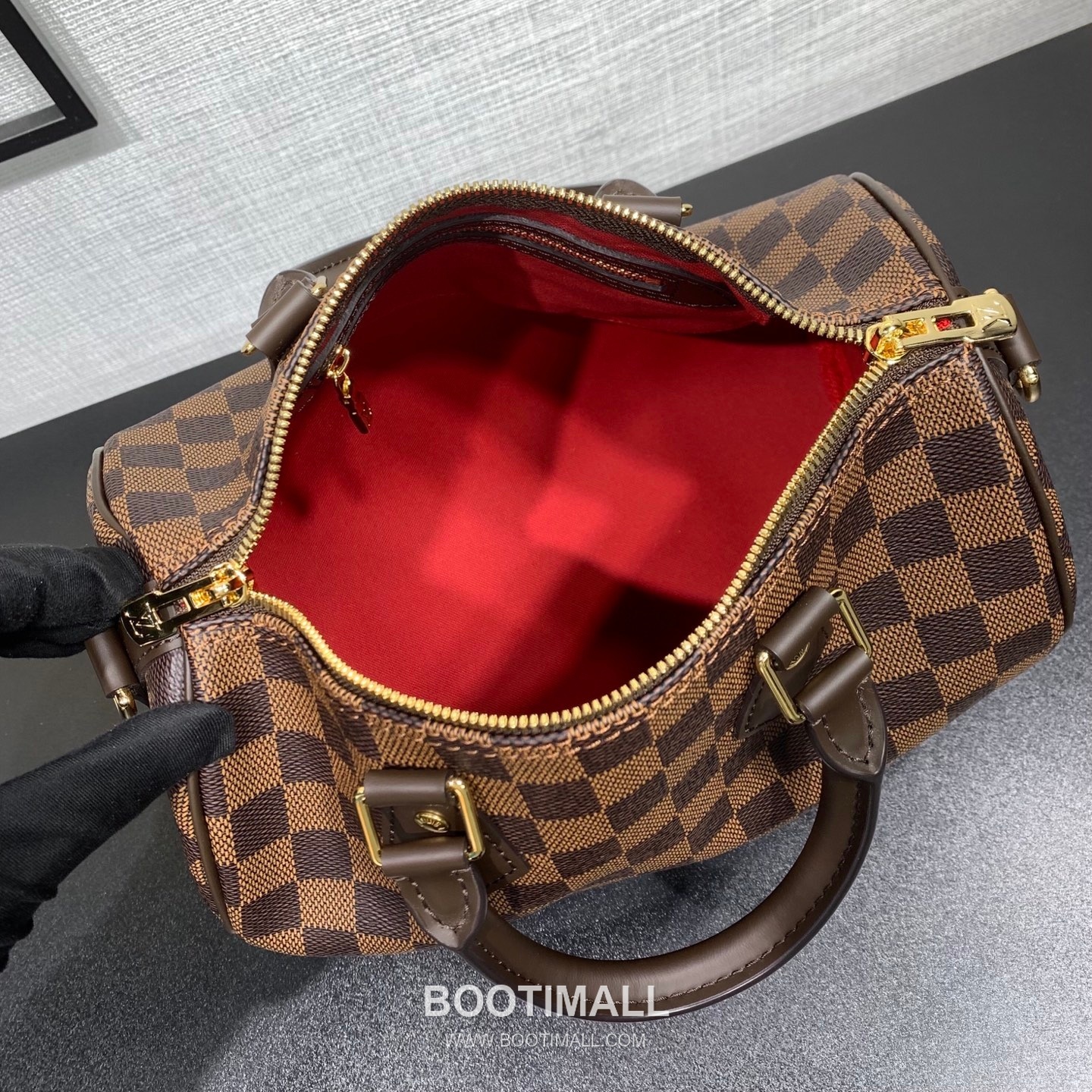 Louis Vuitton Speedy Bandoulière 25 N40575 Damier Ebene Coated Canvas Shoulder Bag 루이비통 스피디 반둘리에 25 다미에 에벤 코팅 캔버스 숄더백 25cm 5