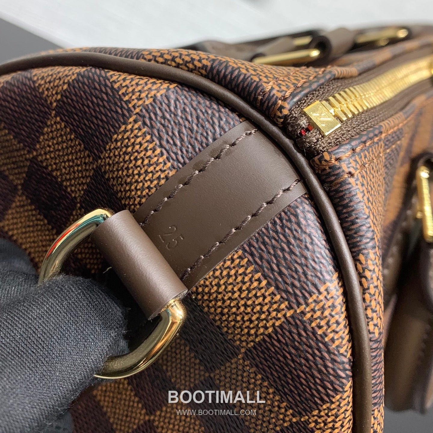 Louis Vuitton Speedy Bandoulière 25 N40575 Damier Ebene Coated Canvas Shoulder Bag 루이비통 스피디 반둘리에 25 다미에 에벤 코팅 캔버스 숄더백 25cm 10