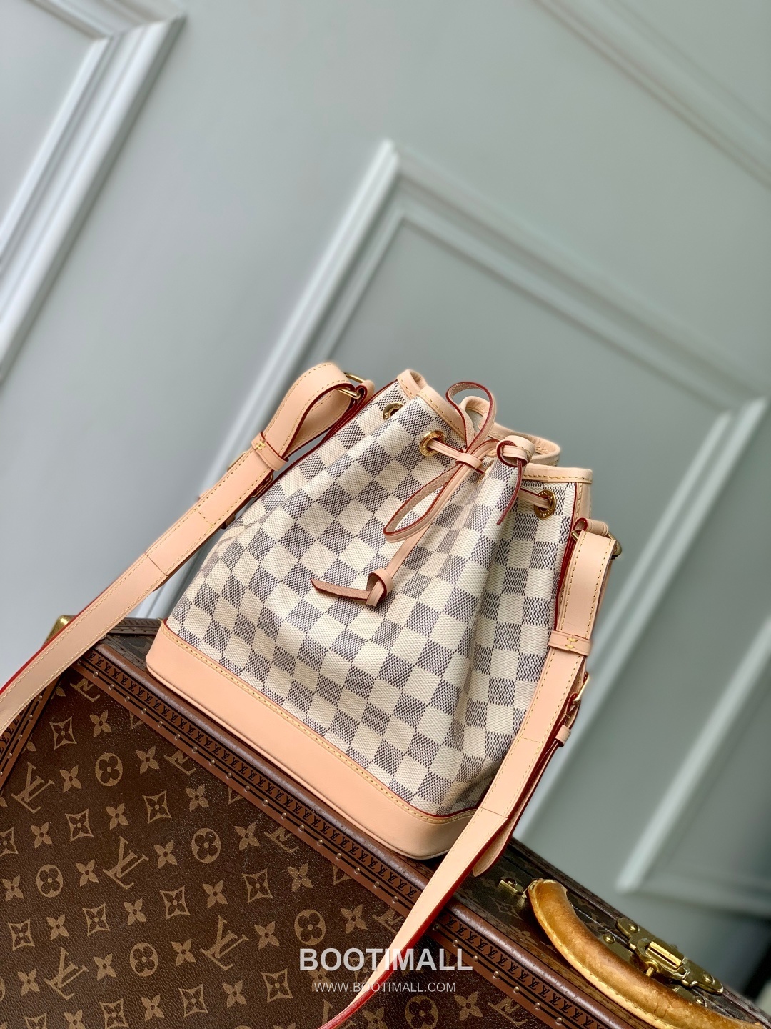 Louis Vuitton Noé BB N40594 Damier Azur Coated Canvas Bucket Bag 루이비통 노에 BB 다미에 아주르 코팅 캔버스 버킷백 22cm 1