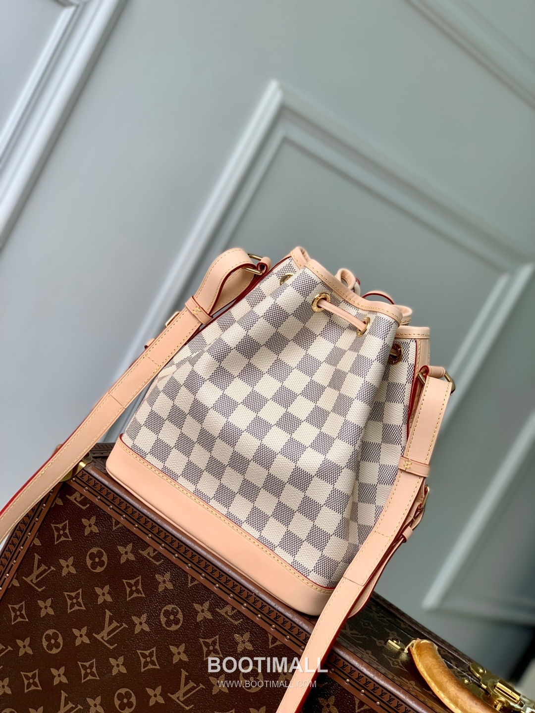 Louis Vuitton Noé BB N40594 Damier Azur Coated Canvas Bucket Bag 루이비통 노에 BB 다미에 아주르 코팅 캔버스 버킷백 22cm 3