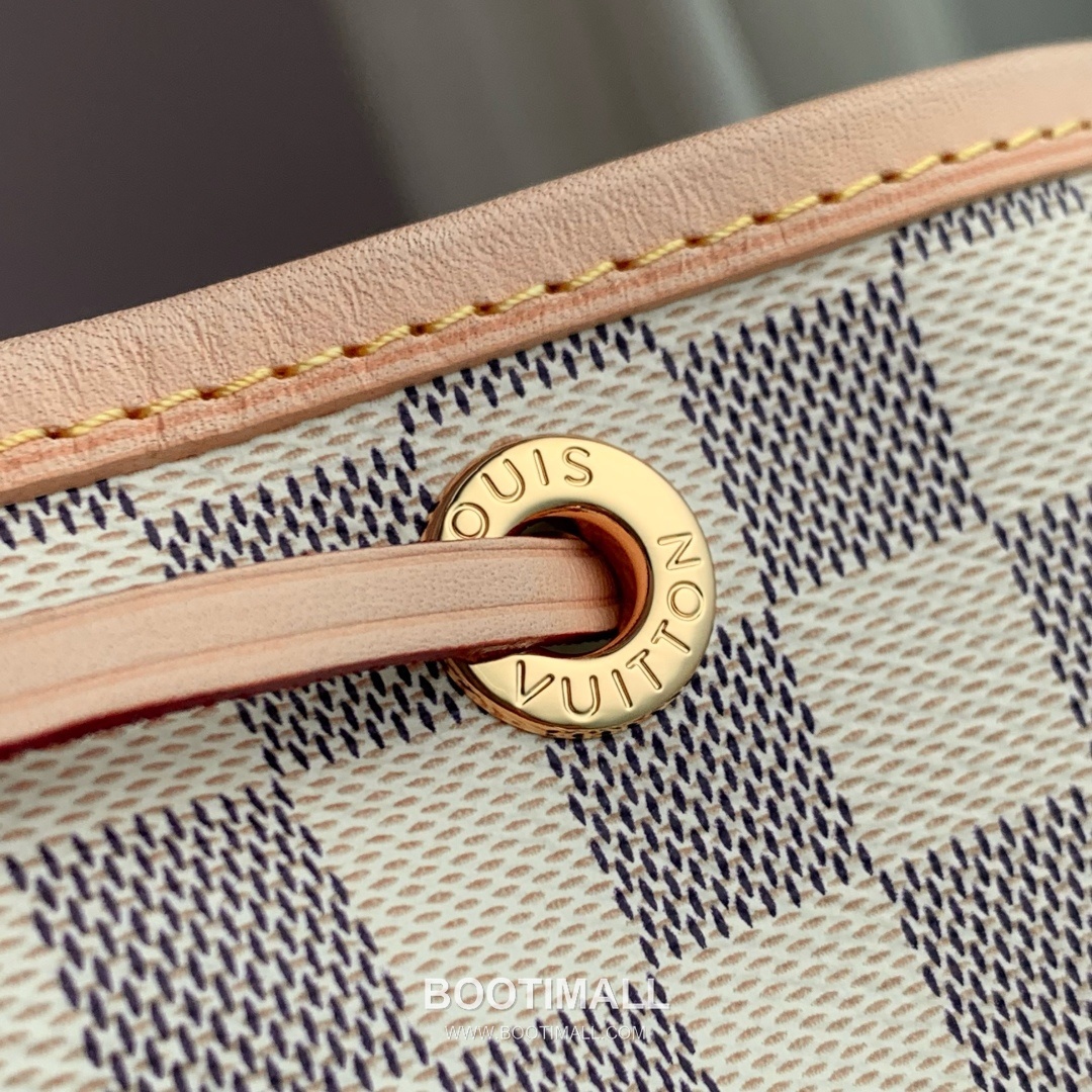 Louis Vuitton Noé BB N40594 Damier Azur Coated Canvas Bucket Bag 루이비통 노에 BB 다미에 아주르 코팅 캔버스 버킷백 22cm 6