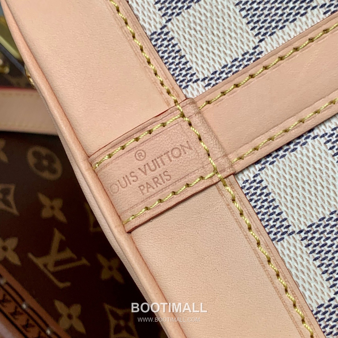 Louis Vuitton Noé BB N40594 Damier Azur Coated Canvas Bucket Bag 루이비통 노에 BB 다미에 아주르 코팅 캔버스 버킷백 22cm 8