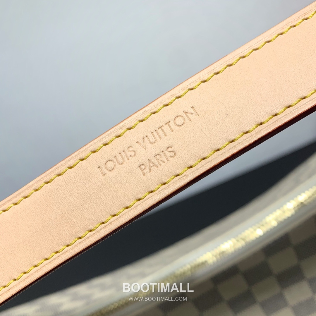 Louis Vuitton Slouchy MM M00126 Damier Azur Coated Canvas Shoulder Bag 루이비통 슬라우치 MM 다미에 아주르 코팅 캔버스 숄더백 40cm 9