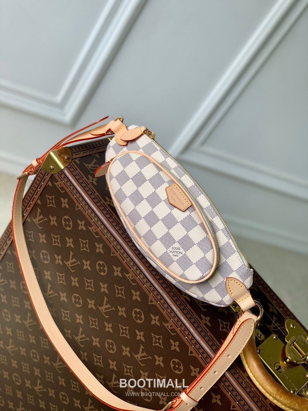 Louis Vuitton Keepit Bumbag N00230 Damier Azur Coated Canvas Waist Bag 루이비통 킵잇 범백 다미에 아주르 코팅 캔버스 웨이스트백 29cm 1