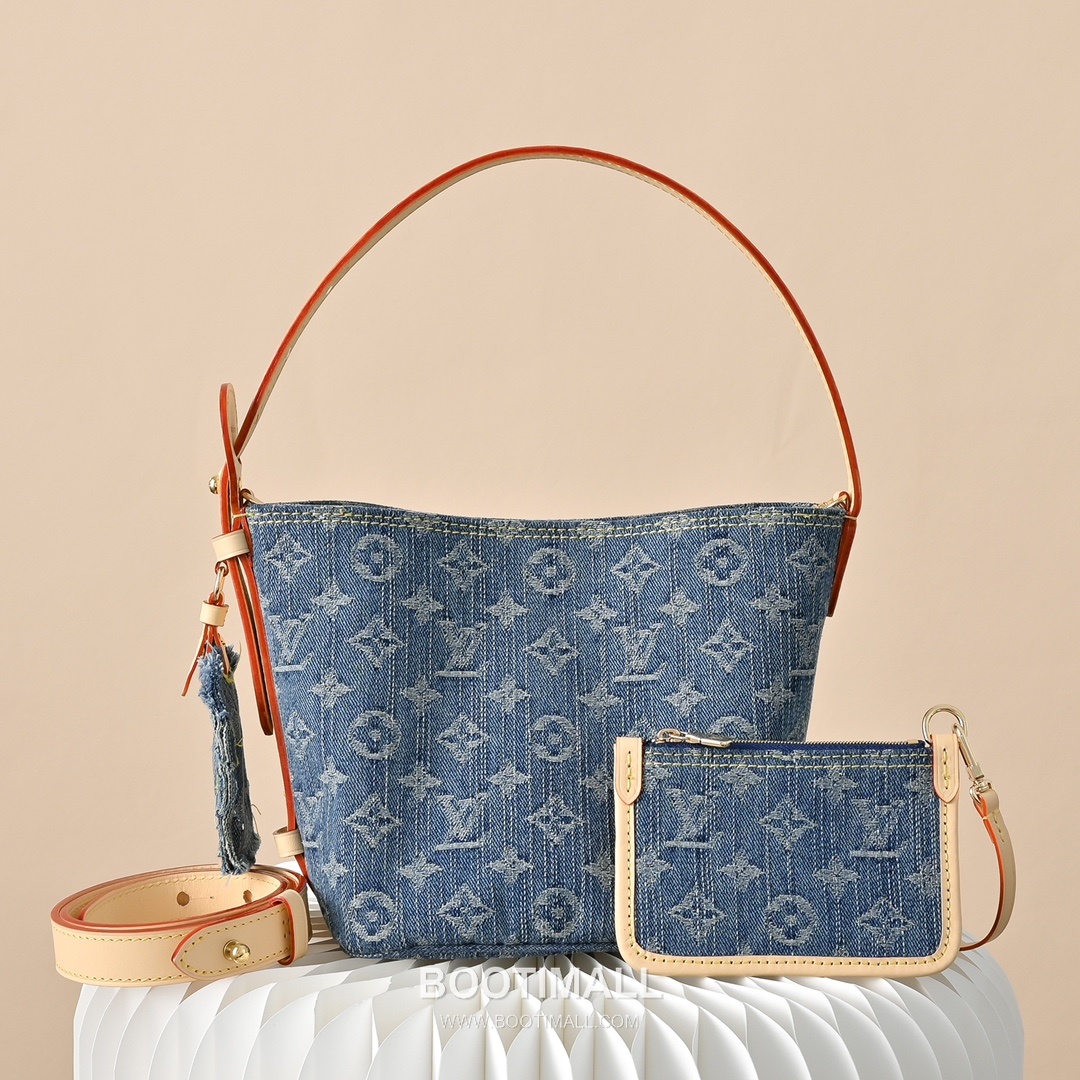 Louis Vuitton All In BB M28107 Monogram Denim Canvas Bucket Bag 루이비통 올 인 BB 모노그램 데님 캔버스 버킷백 16cm 1