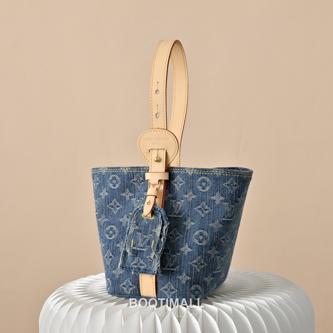Louis Vuitton All In BB M28107 Monogram Denim Canvas Bucket Bag 루이비통 올 인 BB 모노그램 데님 캔버스 버킷백 16cm 2